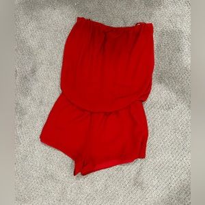 SUPER CUTE ! naked zebra red romper